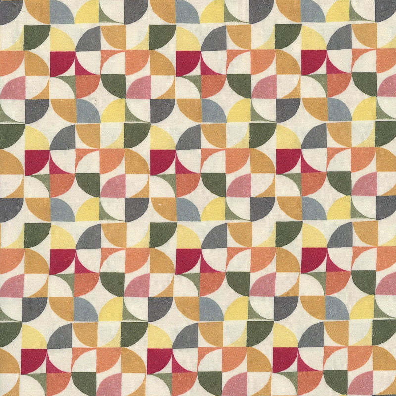 2 Green Zebras Chicken Scratch - Patchwork and Quilting Fabric from Brown's Craft Shed (Tags: Fabric blue Chicken Scratch colourful coral cream Geometric green Green Zebras mid century style modern mosaic mustard patterns playful )