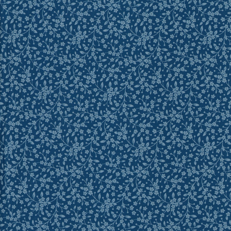 Andover Fabrics Renee Nanneman of Need'l Love Petite Petals - Patchwork and Quilting Fabric from Brown's Craft Shed (Tags: Fabric blender blenders blue patchwork plants quilting small scale traditional vines vintage )