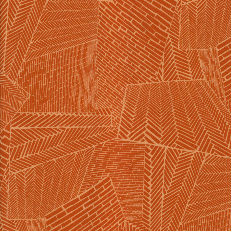 Devonstone Andover Fabrics by Eye Candy Quilts Ciao Bella - Patchwork and Quilting Fabric from Brown's Craft Shed (Tags: Fabric abstract Andover Fabrics bold brick Ciao Bella craft Eye Candy Quilts herringbone modern orange patterns quilting terracotta textures )