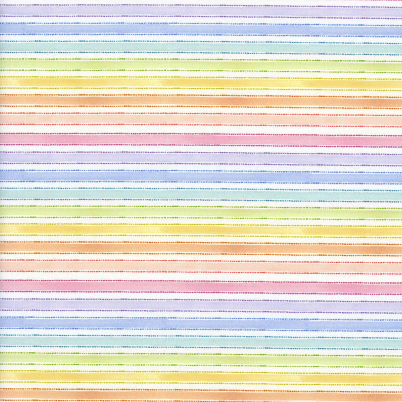 Clothworks Spring Cheer by Heatherlee Chan - Patchwork and Quilting Fabric from Brown's Craft Shed (Tags: Fabric blender bright children Clothworks colourful dots Heatherlee Chan multi pastel playful rainbow Spots Stripes watercolour )