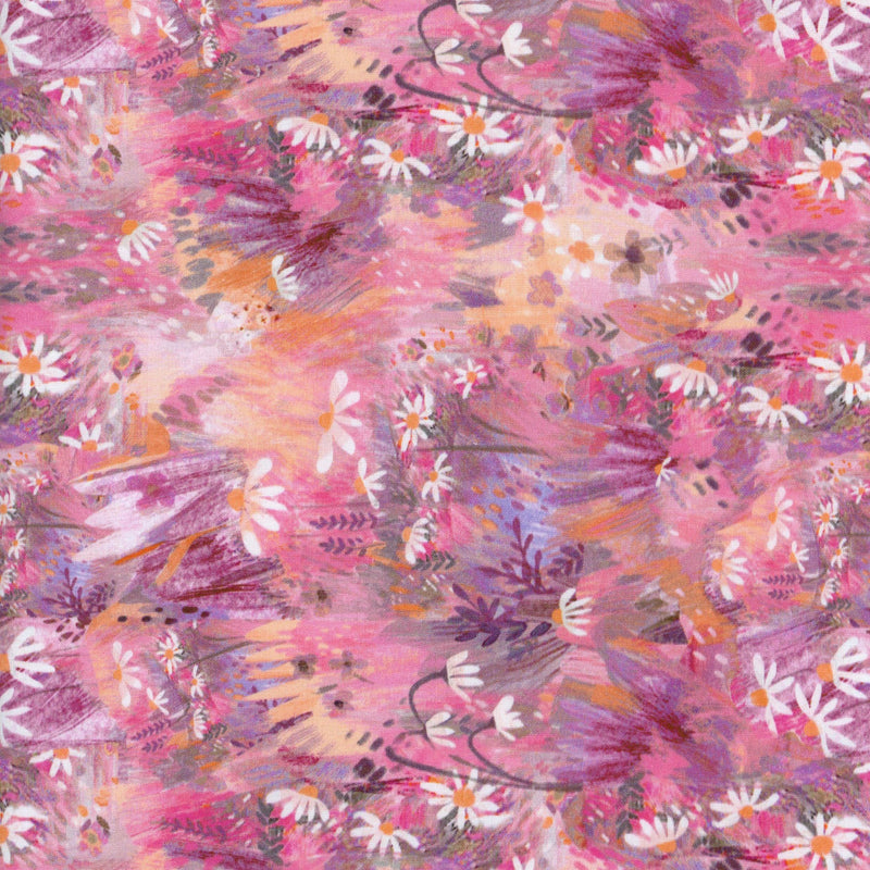 Clothworks Moments Pink - Patchwork and Quilting Fabric from Brown's Craft Shop (Tags: Fabric Floral pink purple )