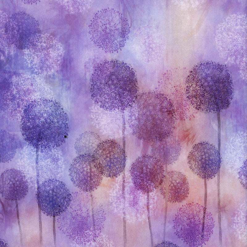 Hoffman Fabrics - Jewel Basin - Patchwork and Quilting Fabric from Brown's Craft Shed (Tags: Fabric artistic blossoms cotton Floral garden Hoffman Fabrics Jewel Basin lavender modern nature pastel patchwork purple quilting violet watercolour )