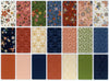 Riley Blake Designs Curated Blooms by Judi Madsen Fabric Pack - Patchwork and Quilting Fabric from Brown's Craft Shed (Tags: Fabric 10 inch squares autumn palette fabric Curated Blooms floral quilting fabric Judi Madsen layer cake fabric pre-cut quilting cotton Riley Blake Designs )