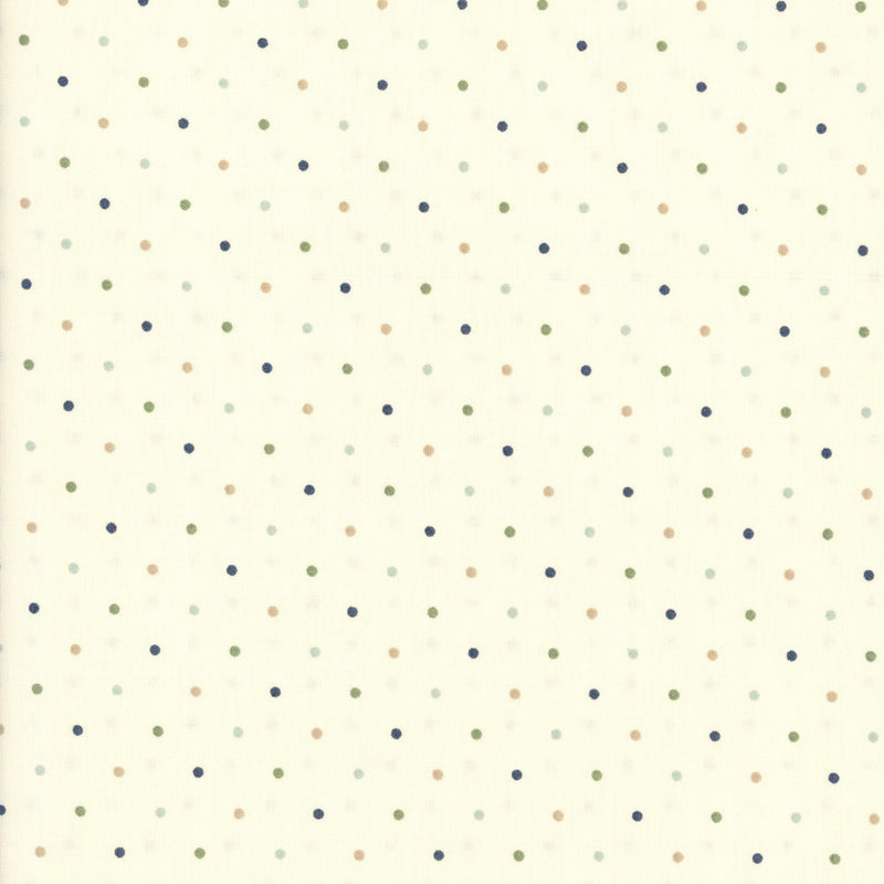 Moda True Love by Lella Boutique - Patchwork and Quilting Fabric from Brown's Craft Shed (Tags: Fabric blender fabric blue cream green Lella Boutique low volume Moda Fabrics polka dots True Love )