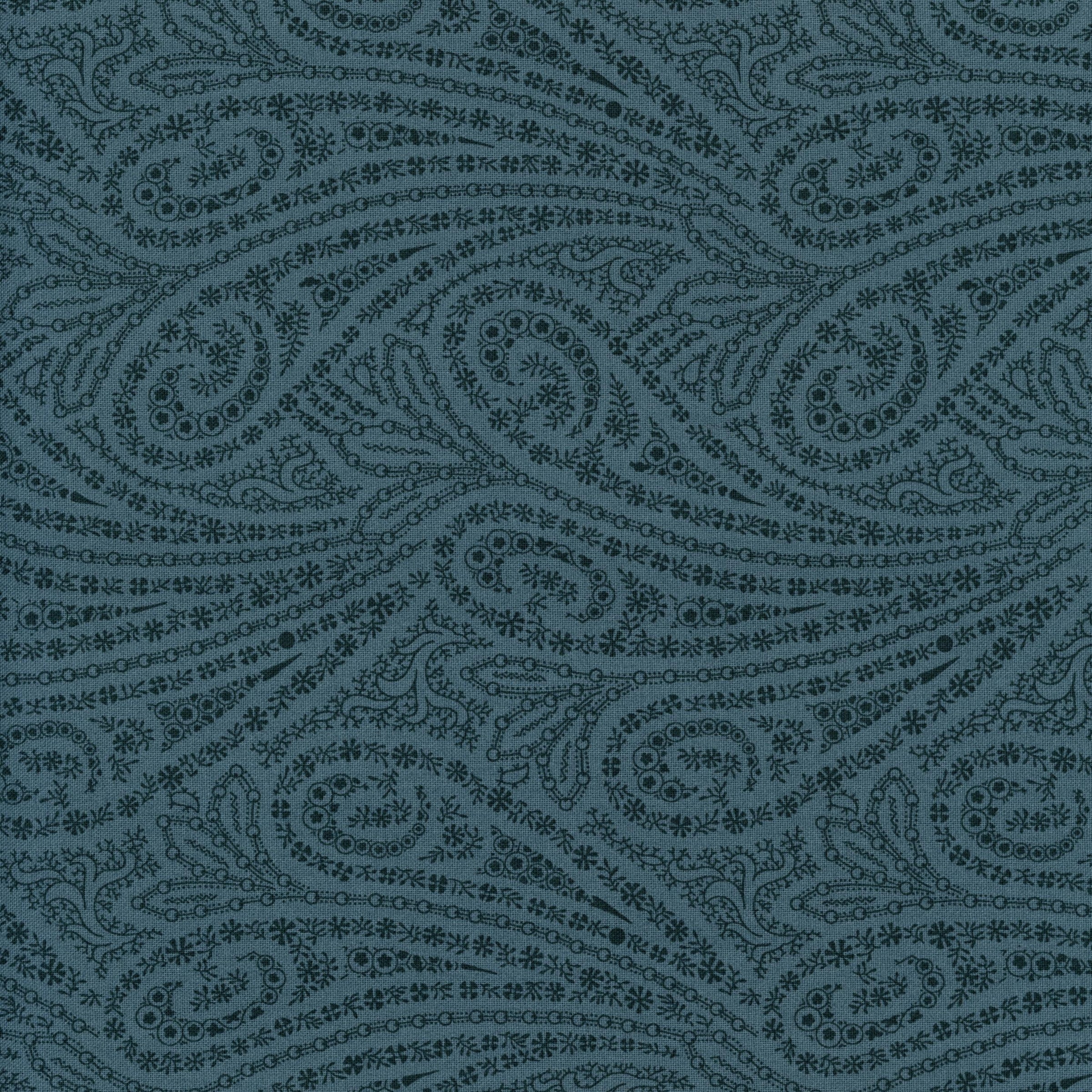 Andover - Grand Paisley by Jo Morton - Patchwork and Quilting Fabric from Brown's Craft Shed (Tags: Fabric Andover Fabrics blender blue classic elegant Floral Grand Paisley heritage Jo Morton paisley teal tonal traditional vines vintage )