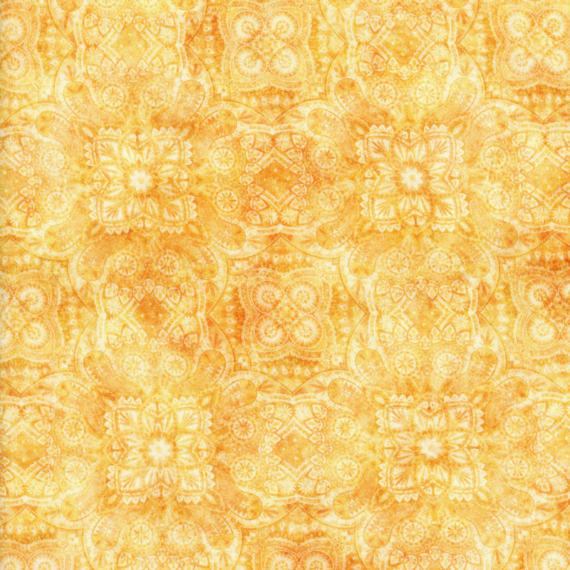 QT Fabrics Lil Farmers by Morris Creative Group - Patchwork and Quilting Fabric from Brown's Craft Shed (Tags: Fabric blender children Floral Geometric gold Lil Farmers mandala Morris Creative Group nursery orange patterns QT Fabrics warm tones )