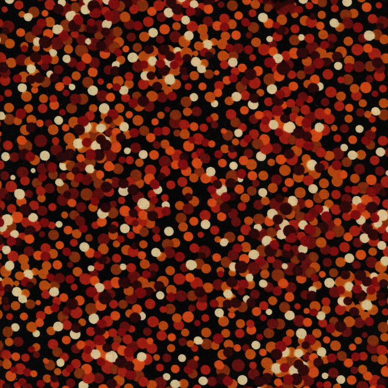 Robert Kaufman Fabrics Fusions Collection Full Circle - Patchwork and Quilting Fabric from Brown's Craft Shed (Tags: Fabric autumn basics blenders Full Circle Fusions orange red Robert Kaufman rustic speckle Spots )