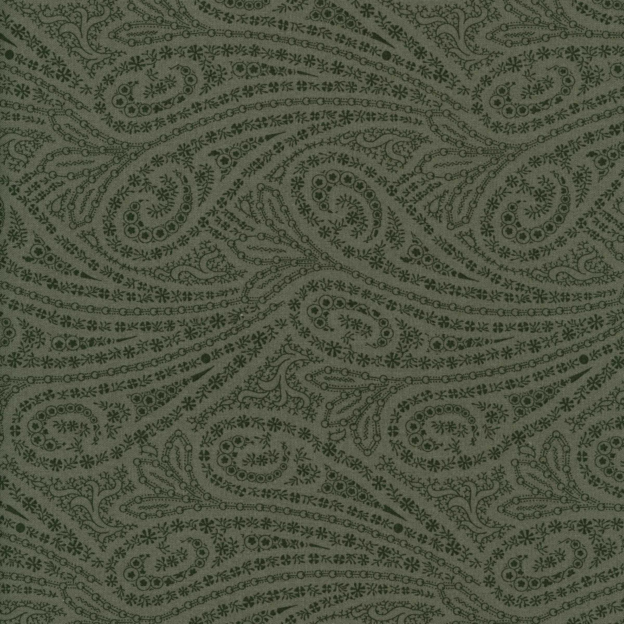 Andover - Grand Paisley by Jo Morton - Patchwork and Quilting Fabric from Brown's Craft Shed (Tags: Fabric Andover Fabrics blender classic cream Floral Grand Paisley green heritage Jo Morton Neutral paisley tonal traditional vines vintage )
