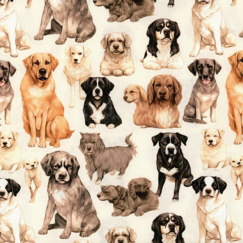 Kenard and Kenard Fabrics Dogs - Patchwork and Quilting Fabric from Brown's Craft Shed (Tags: Fabric animal children )