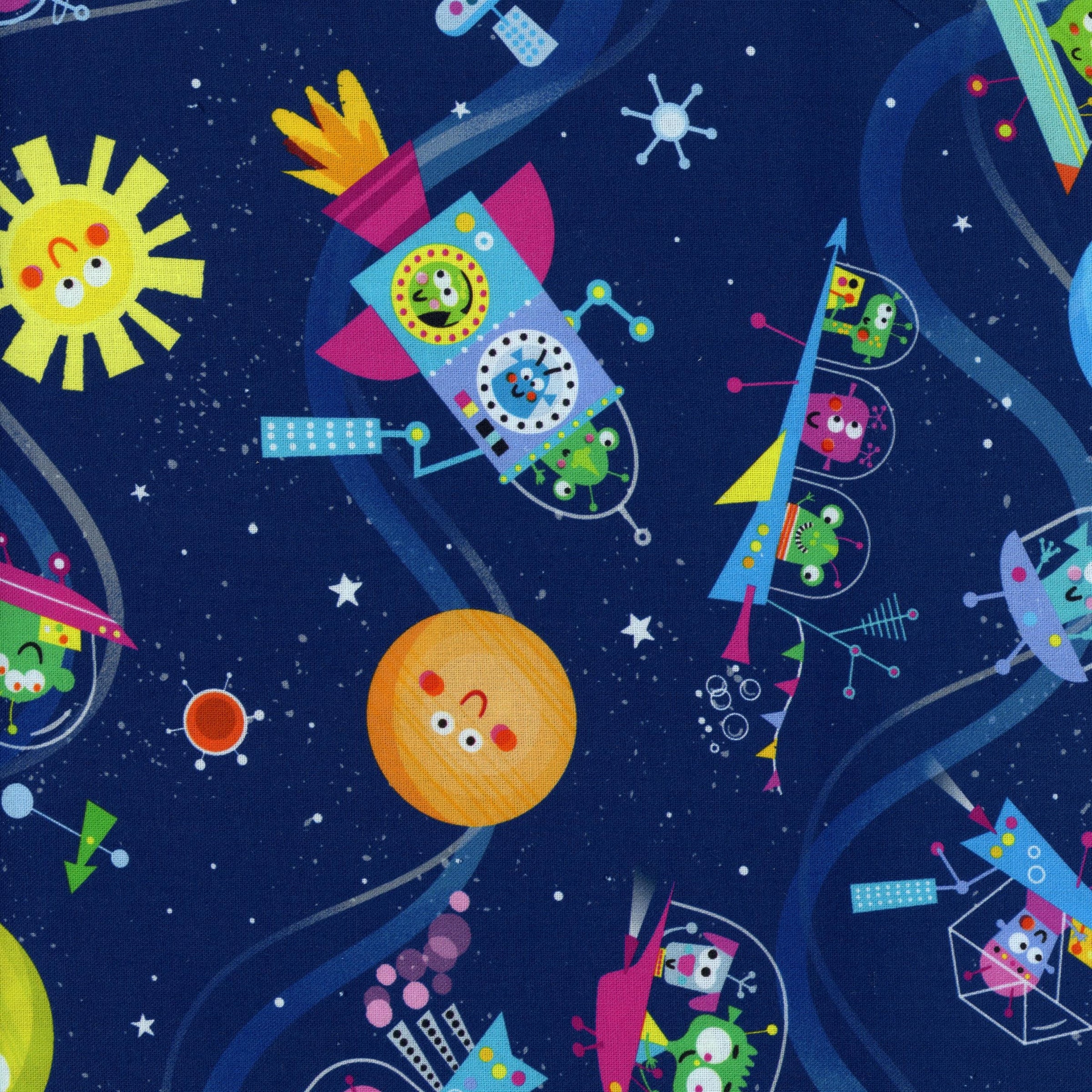 Michael Miller Fabrics Lost in Space by Edward Miller - Monster Voyager