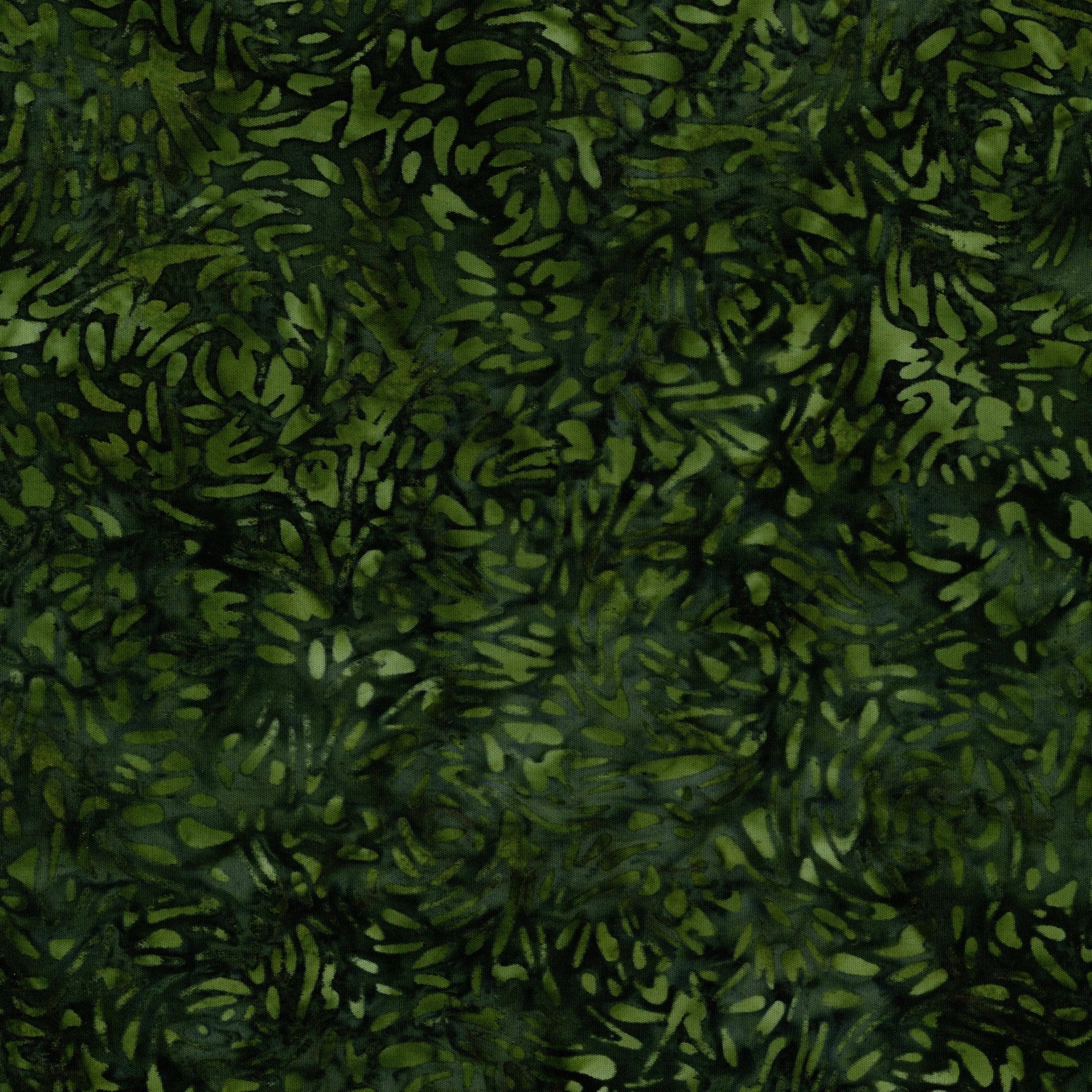 Banyan Batiks - Banyan BFFs - Patchwork and Quilting Fabric from Brown's Craft Shed (Tags: Fabric Banyan Batiks Banyan BFFs batik batiks blender blenders dark green foliage green nature olive organic textured tonal )