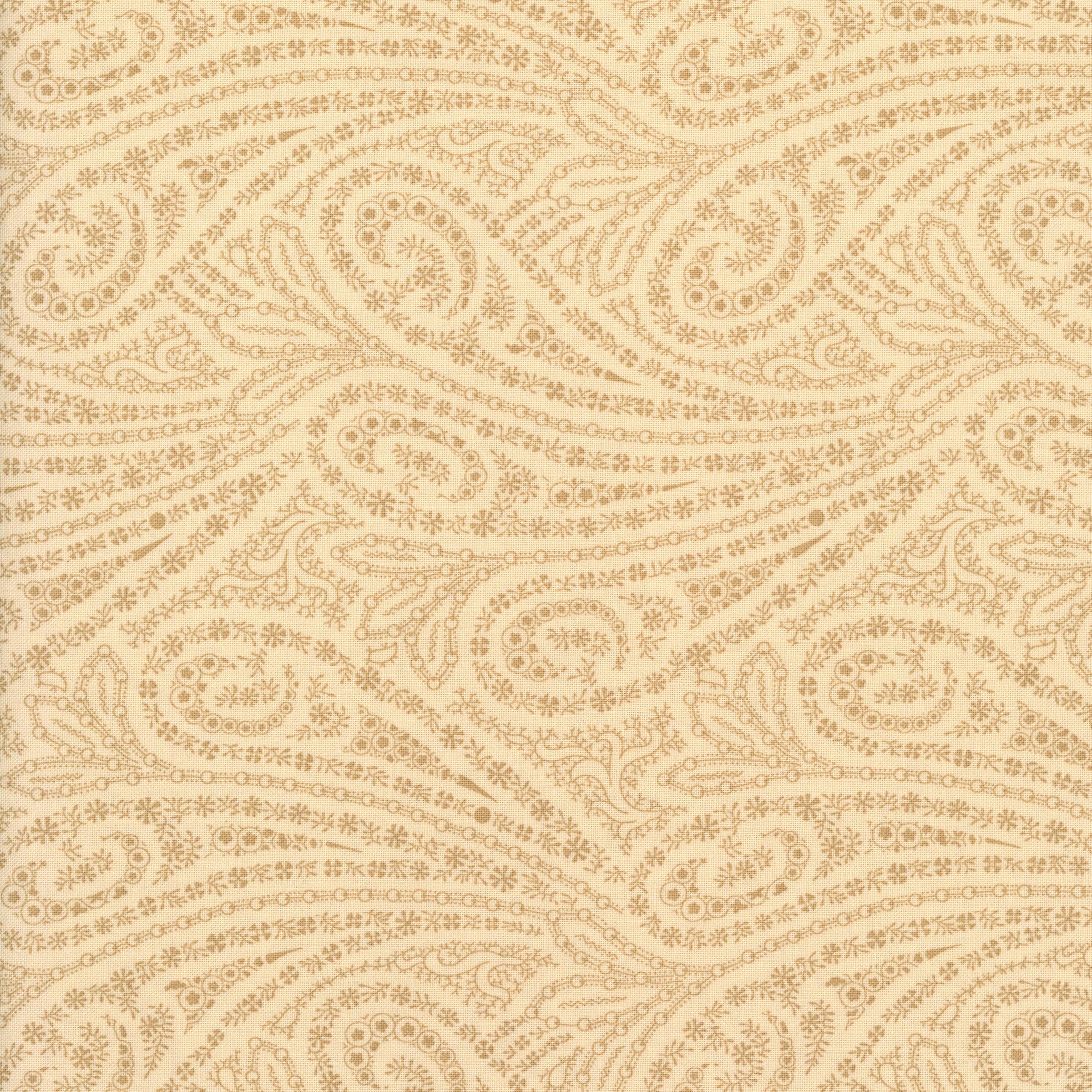 Andover - Grand Paisley by Jo Morton - Patchwork and Quilting Fabric from Brown's Craft Shed (Tags: Fabric Andover Fabrics beige blender classic cream Floral Grand Paisley heritage Jo Morton Neutral paisley traditional vines vintage )