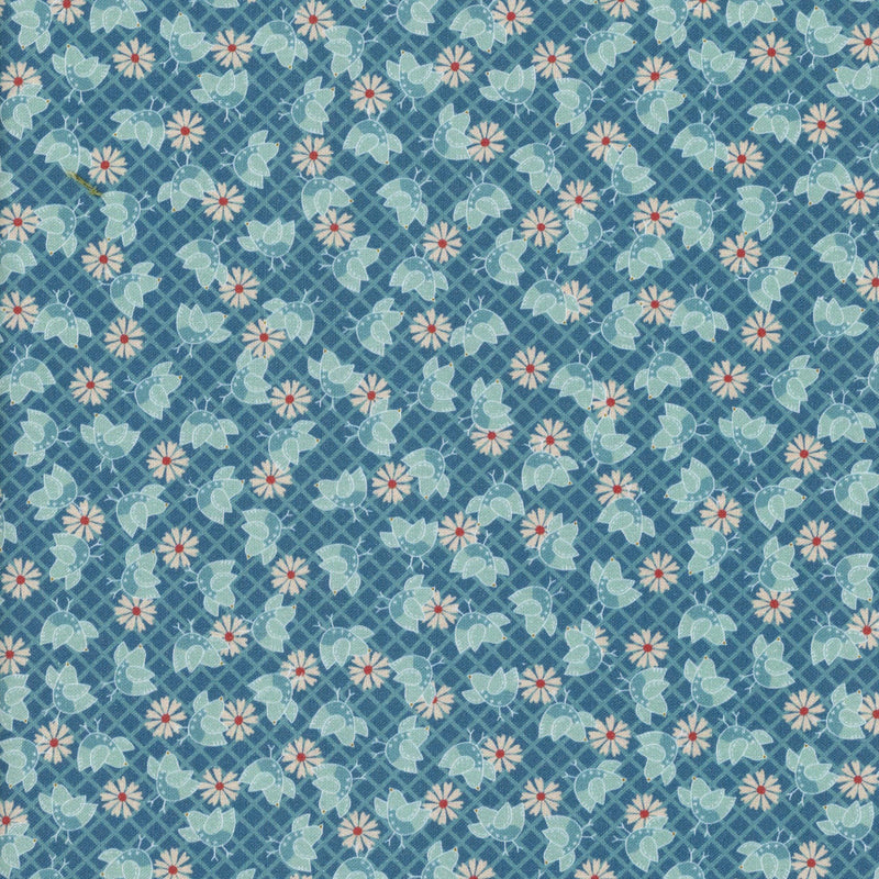 Devonstone Collection The Birdhouse - Patchwork and Quilting Fabric from Brown's Craft Shed (Tags: Fabric blue Floral novelty )