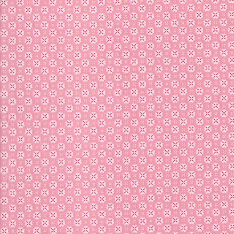 Gutermann Ring a Roses - Daisy Dot Pink - Patchwork and Quilting Fabric from Brown's Craft Shed (Tags: Fabric 57inch blender blenders cotton ditsy Floral Gutermann patterns pink quilting Ring a Roses wide width )