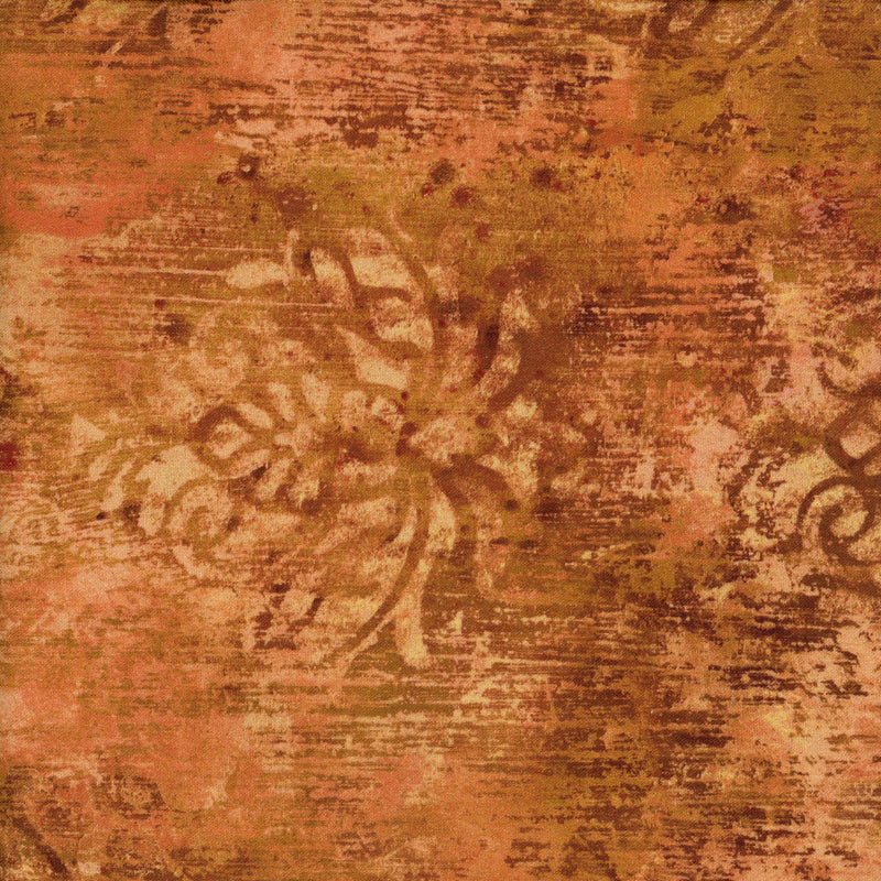 P&B Textiles Palazzo by Wellington Studio Licensed by Wild Apple - Patchwork and Quilting Fabric from Brown's Craft Shed (Tags: Fabric backing elegant gold orange patterned rustic specialty textures vintage wideback wild apple )