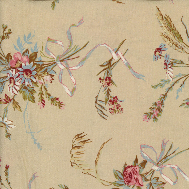 Devonstone Collection Kim Hurley of luccello St Etienne Adeline-2 - Patchwork and Quilting Fabric from Brown's Craft Shed (Tags: Fabric blue cream French heritage pastel patchwork pink quilting romantic soft tones traditional vintage )