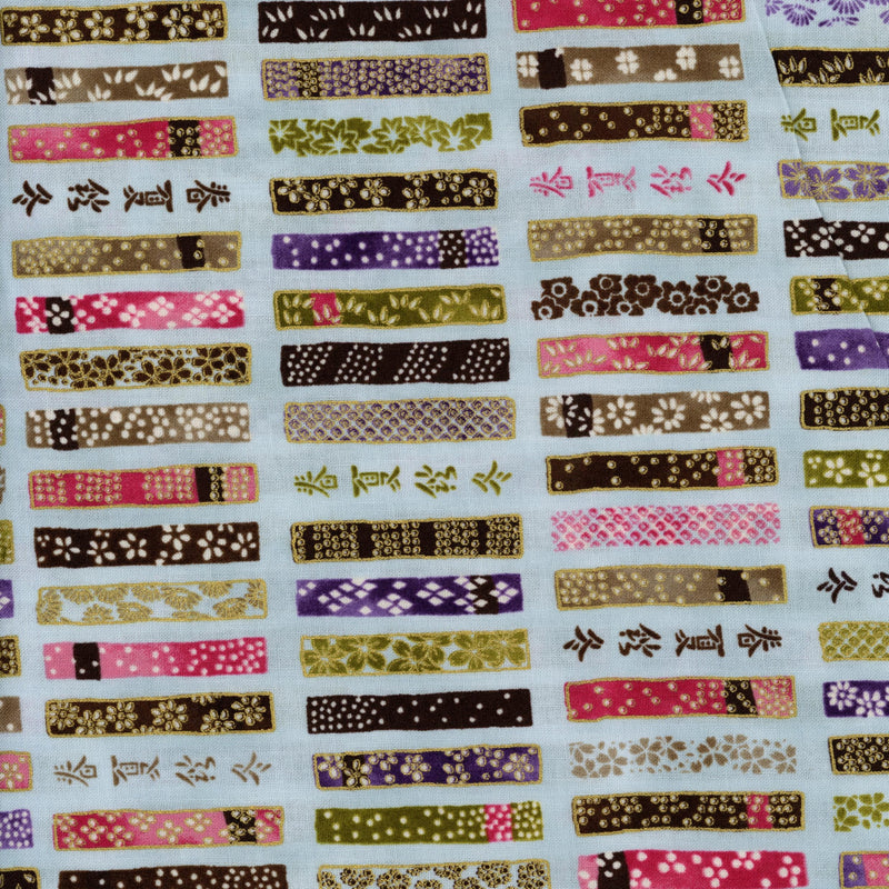 Robert Kaufman Satsuki - Patchwork and Quilting Fabric from Brown's Craft Shed (Tags: Fabric gold green Japanese inspired multi patterns pink purple Robert Kaufman Satsuki traditional )