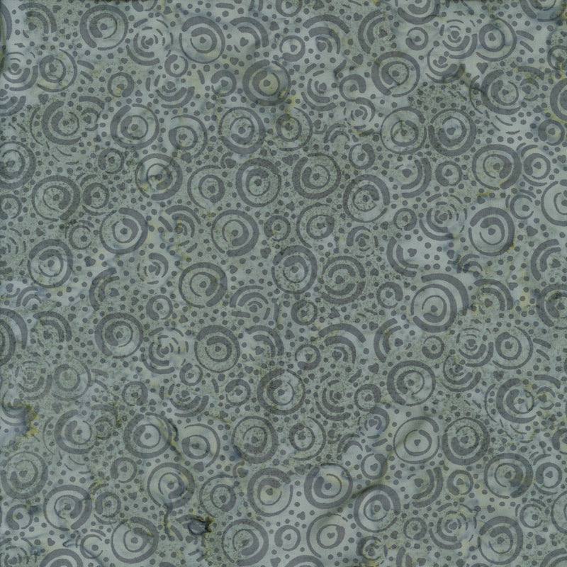 Banyan Batiks Banyan Classics - Patchwork and Quilting Fabric from Brown's Craft Shed (Tags: Fabric Banyan Batiks Banyan Classics batik dots grey sage green swirls )