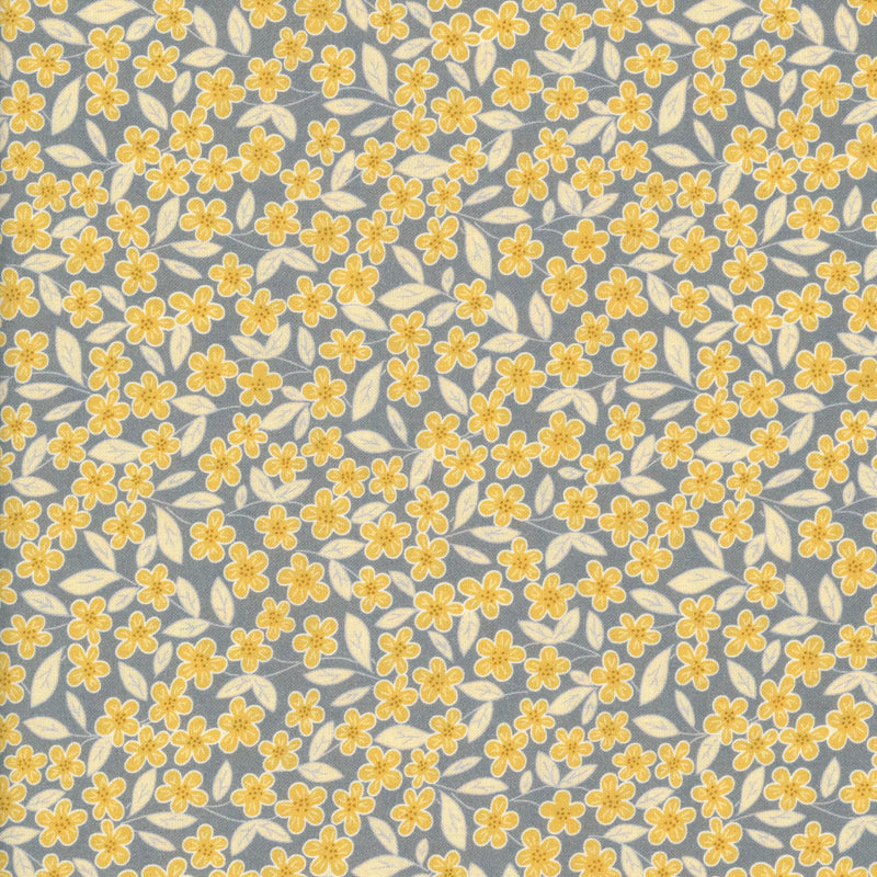 Marcus Fabrics Spring - Patchwork and Quilting Fabric from Brown's Craft Shed (Tags: Fabric Floral grey panel Yellow )