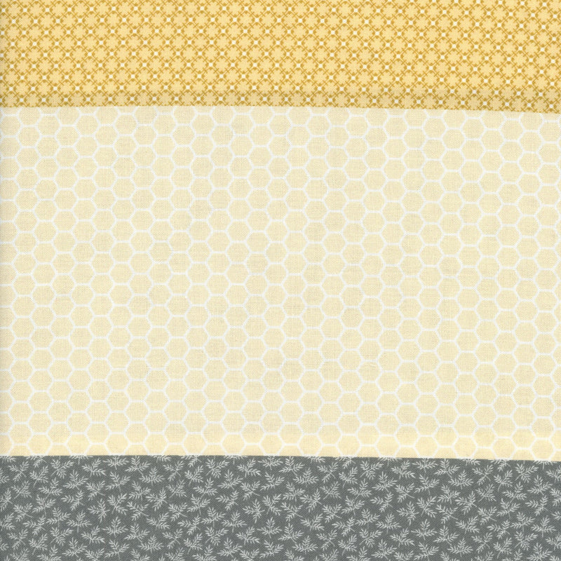 Marcus Fabrics Spring - Patchwork and Quilting Fabric from Brown's Craft Shed (Tags: Fabric Floral grey multi panel Yellow )