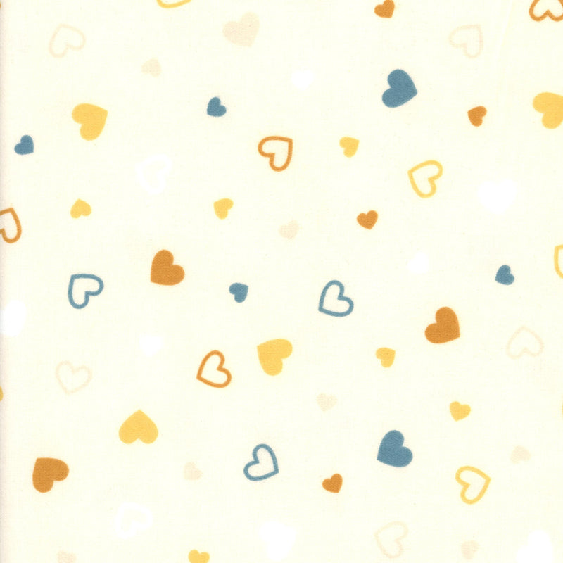 Robert Kaufman Fabrics - Cozy Cotton Flannel - Patchwork and Quilting Fabric from Brown's Craft Shed (Tags: Fabric baby blue children cosy Cozy Cotton Flannel cream flannel hearts love patchwork quilting Robert Kaufman soft warm )