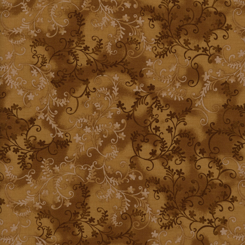 John Louden - Mystic Vine (Brown) - Patchwork and Quilting Fabric from Brown's Craft Shed (Tags: Fabric blender blenders Brown earthy Floral John Louden Mystic Vine nature Neutral patterns plants rustic vines )