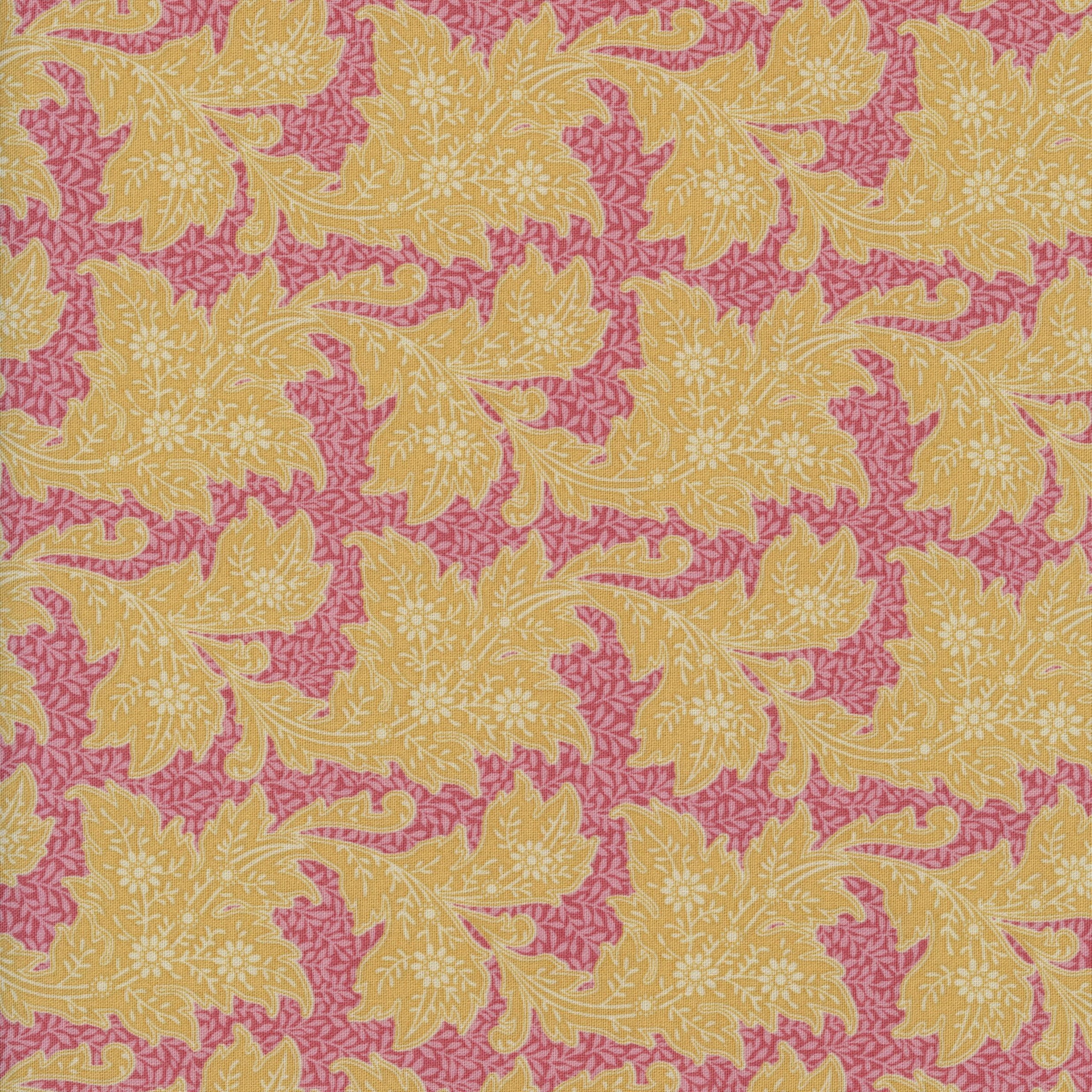 Tilda Songbird - Stella Yellow - Patchwork and Quilting Fabric from Brown's Craft Shed (Tags: Fabric Floral flowers garden patchwork pink romantic Scandinavian Stella Yellow Tilda Tilda Songbird traditional vintage warm tones )