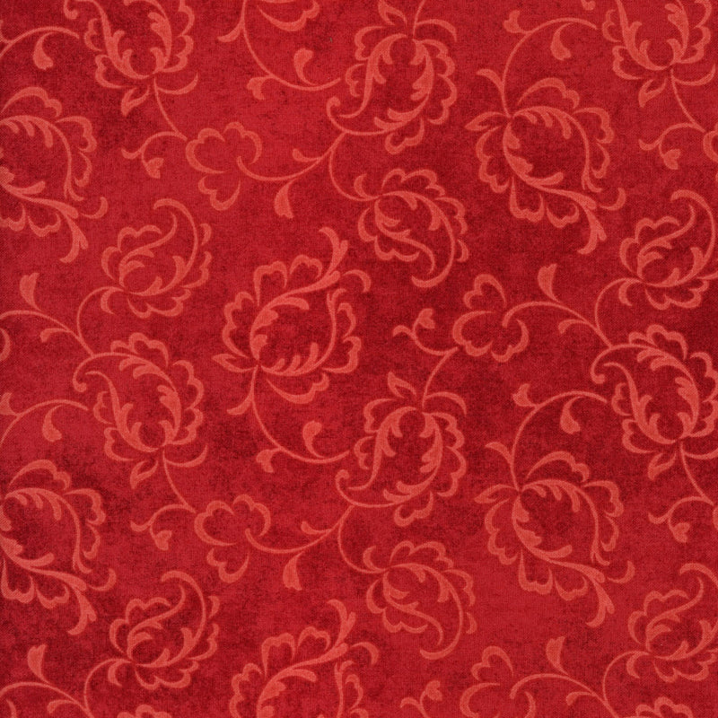 Maywood Studio My Secret Garden - Patchwork and Quilting Fabric from Brown's Craft Shed (Tags: Fabric blender classic Maywood Studio My Secret Garden quilting cotton red romantic scroll textures tonal traditional vines vintage )