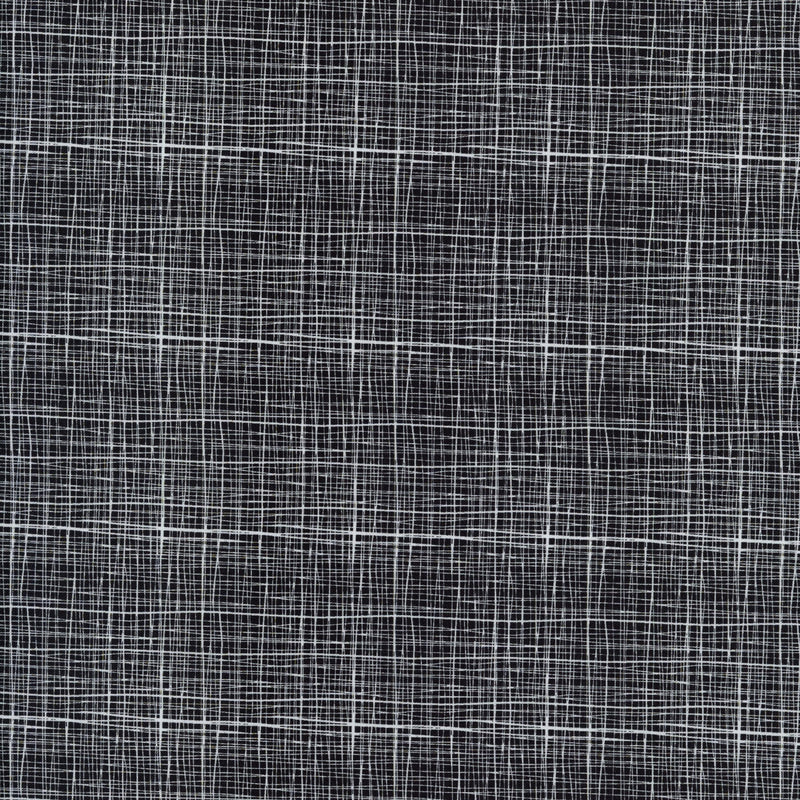 Lloyd Curzon Colourful - Patchwork and Quilting Fabric from Brown's Craft Shed (Tags: Fabric Black blender charcoal crosshatch lines Lloyd Curzon modern Neutral patterns textures )