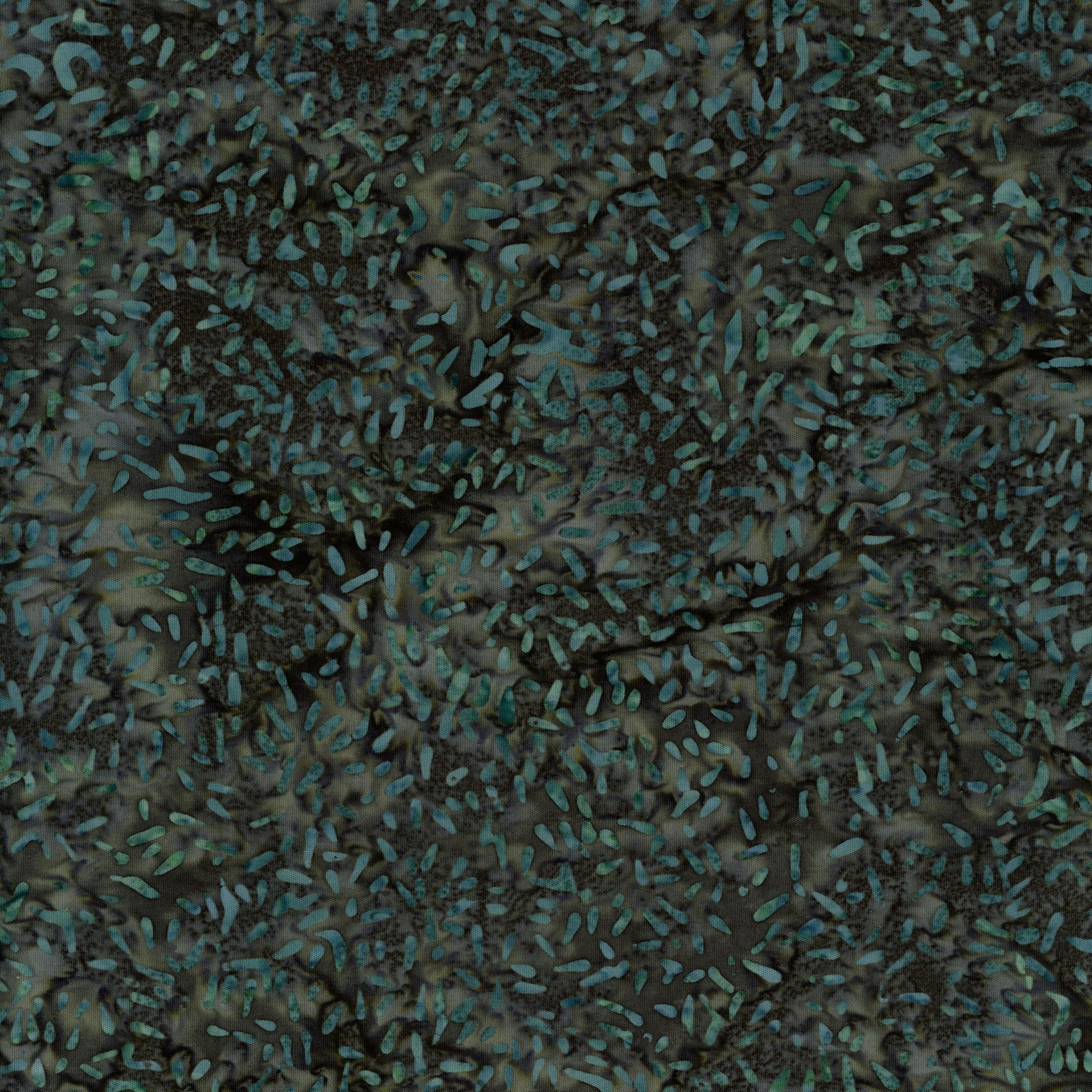 Banyan Batiks - Ketan Batik Mixer - Patchwork and Quilting Fabric from Brown's Craft Shed (Tags: Fabric Banyan Batiks basics batik Black blender blenders charcoal earthy green Ketan Batik Mixer nature seed teal textures tonal )