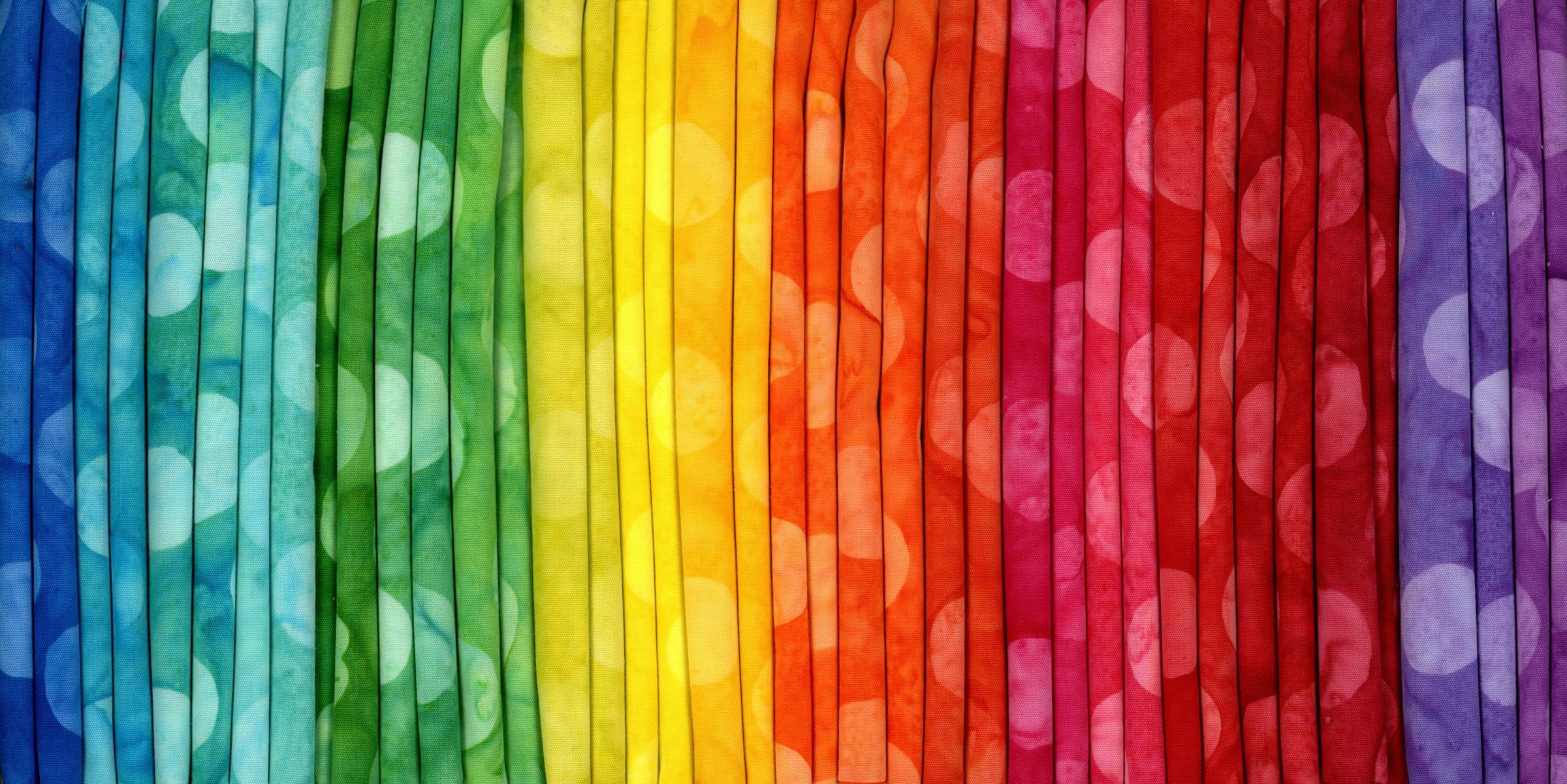 Batik Australia Big Spot Vibrants - 40 Fat Quarters - Patchwork and Quilting Fabric from Brown's Craft Shed (Tags: Fabric batik Batik Australia Big Spot Vibrants Fabric Bundle Fat Quarter Bundle Fat Quarter Stack rainbow )