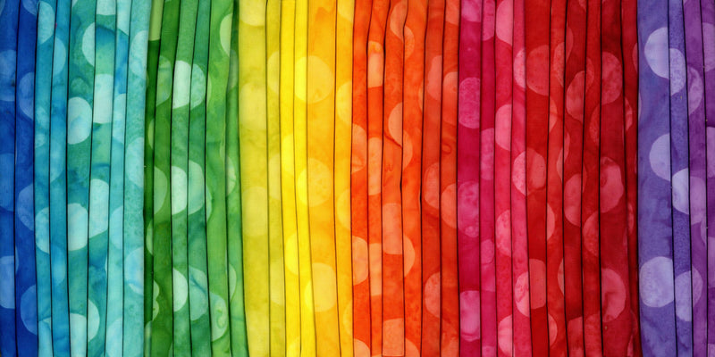 Batik Australia Big Spot Vibrants - 40 Fat Quarters - Patchwork and Quilting Fabric from Brown's Craft Shed (Tags: Fabric batik Batik Australia Big Spot Vibrants Fabric Bundle Fat Quarter Bundle Fat Quarter Stack rainbow )