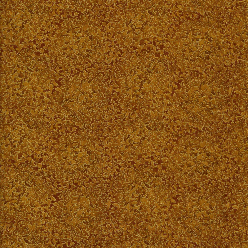 Robert Kaufman Fusions - Metallic Gold - Patchwork and Quilting Fabric from Brown's Craft Shed (Tags: Fabric blender blenders classic elegant Fusions gold metallic ornate quilting cotton Robert Kaufman scroll textures vines )