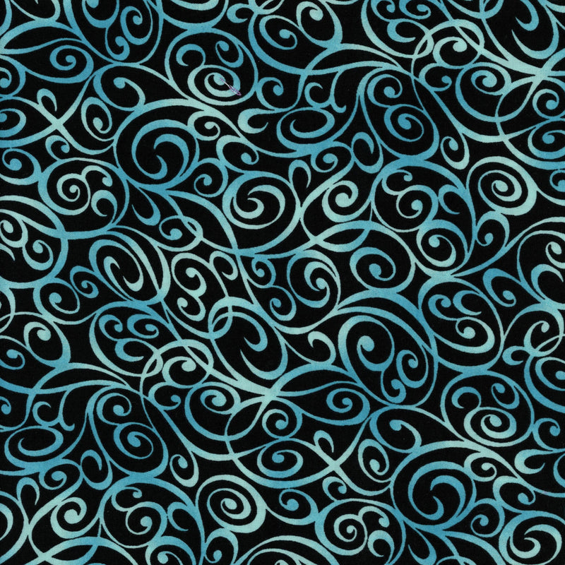 Kona Bay Fabrics - Tone It Up - Swirl (Teal) - Patchwork and Quilting Fabric from Brown's Craft Shed (Tags: Fabric aqua blue cool tones Geometric Kona Bay Fabrics modern patterns quilting cotton swirl teal textures Tone It Up )