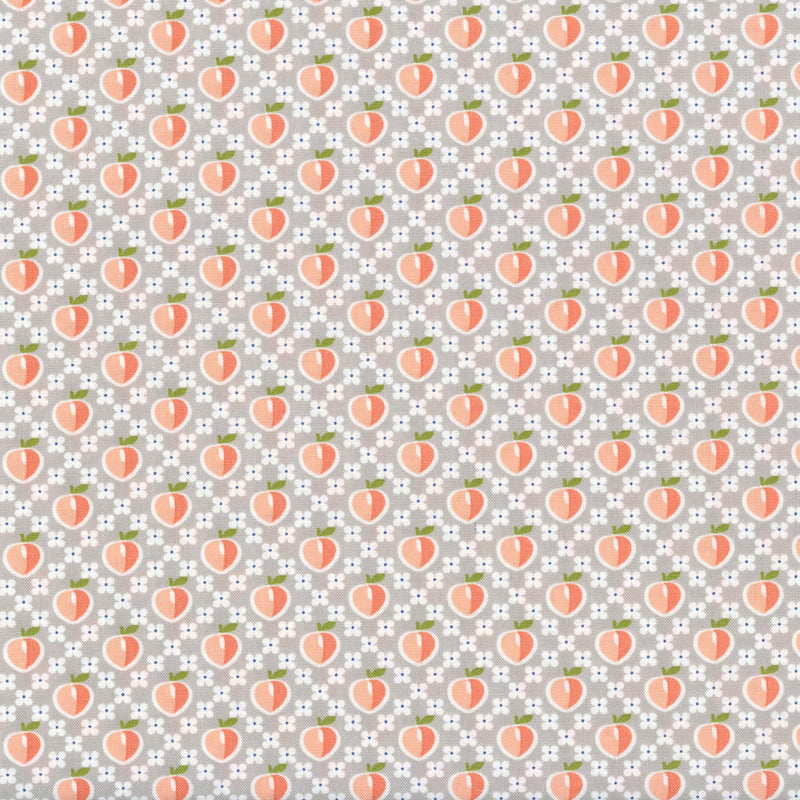 Moda Peachy Keen by Corey Yoder - Patchwork and Quilting Fabric from Brown's Craft Shed (Tags: Fabric Corey Yoder cottagecore grey Moda Fabrics peaches Peachy Keen )
