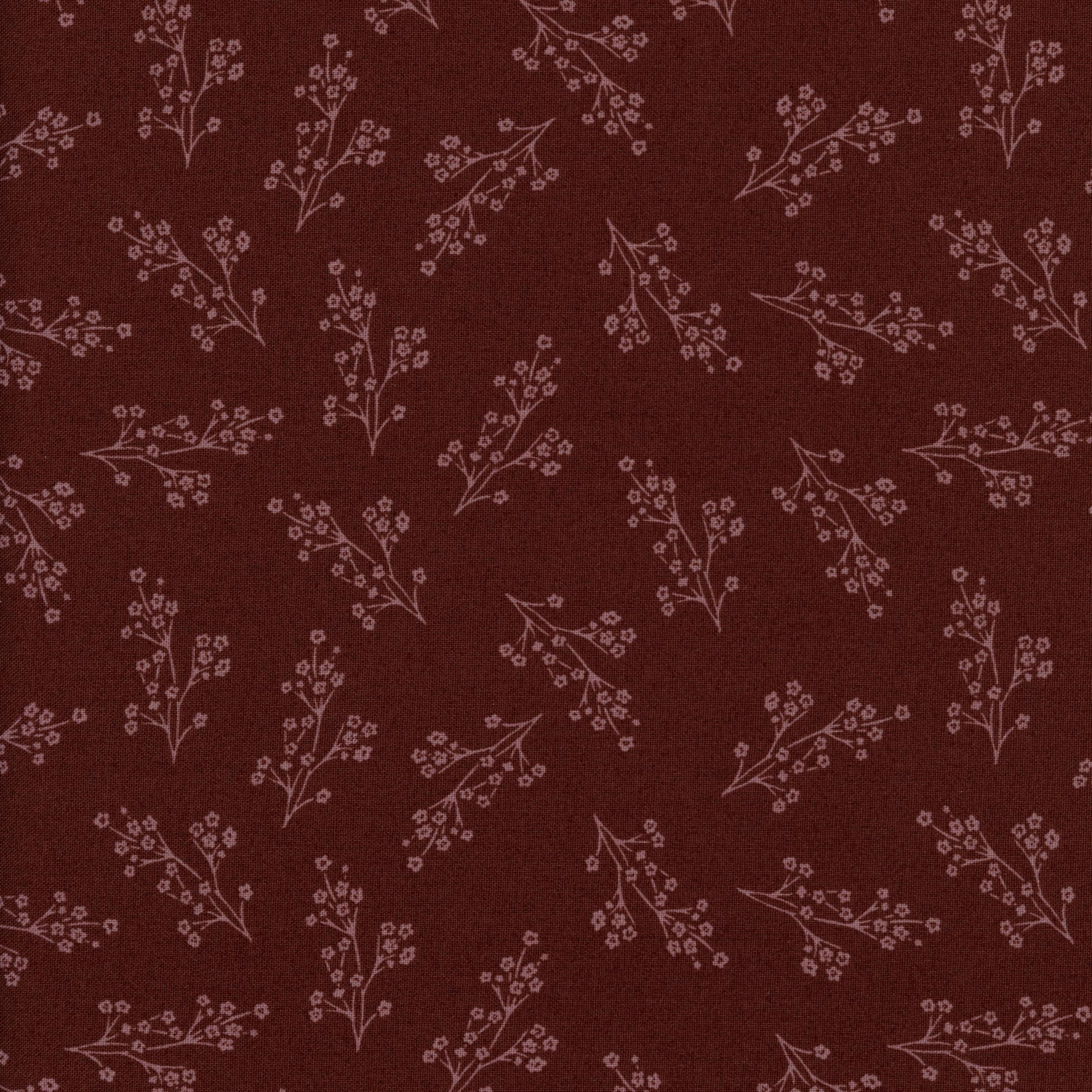 FIGO Fabrics - Trek (Rust) - Patchwork and Quilting Fabric from Brown's Craft Shed (Tags: Fabric autumn blender blenders ditsy print FIGO Fabrics Floral nature plants rust rustic small scale Trek )