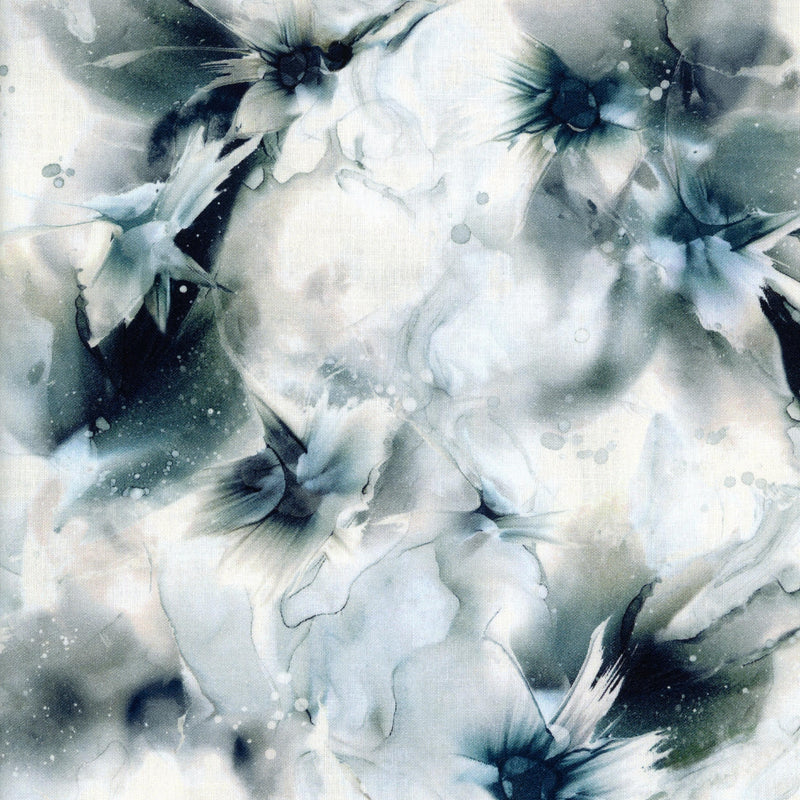 P&B Boutique Mystique by Melissa Herz - Patchwork and Quilting Fabric from Brown's Craft Shed (Tags: Fabric abstract aqua art-inspired artistic charcoal grey Melissa Herz modern moody mystic Mystique nature P&B Boutique quilting textures water watercolour )