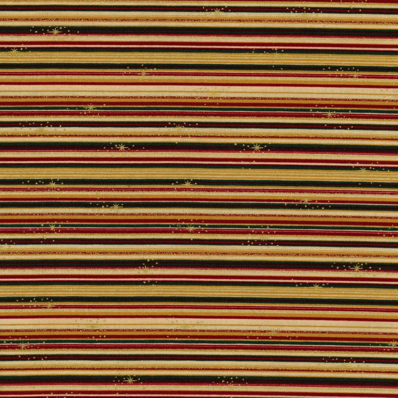 Stoff Fabrics We Love Christmas Stripes - Patchwork and Quilting Fabric from Brown's Craft Shop (Tags: Fabric christmas green red )