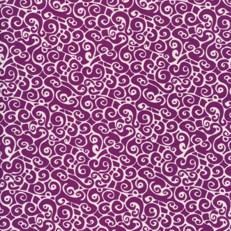 Studio E – Chelsea Lace (Small Swirl, Magenta) - Patchwork and Quilting Fabric from Brown's Craft Shed (Tags: Fabric blender blenders Chelsea Lace decorative Geometric lace patterns pink Studio E swirl vibrant )
