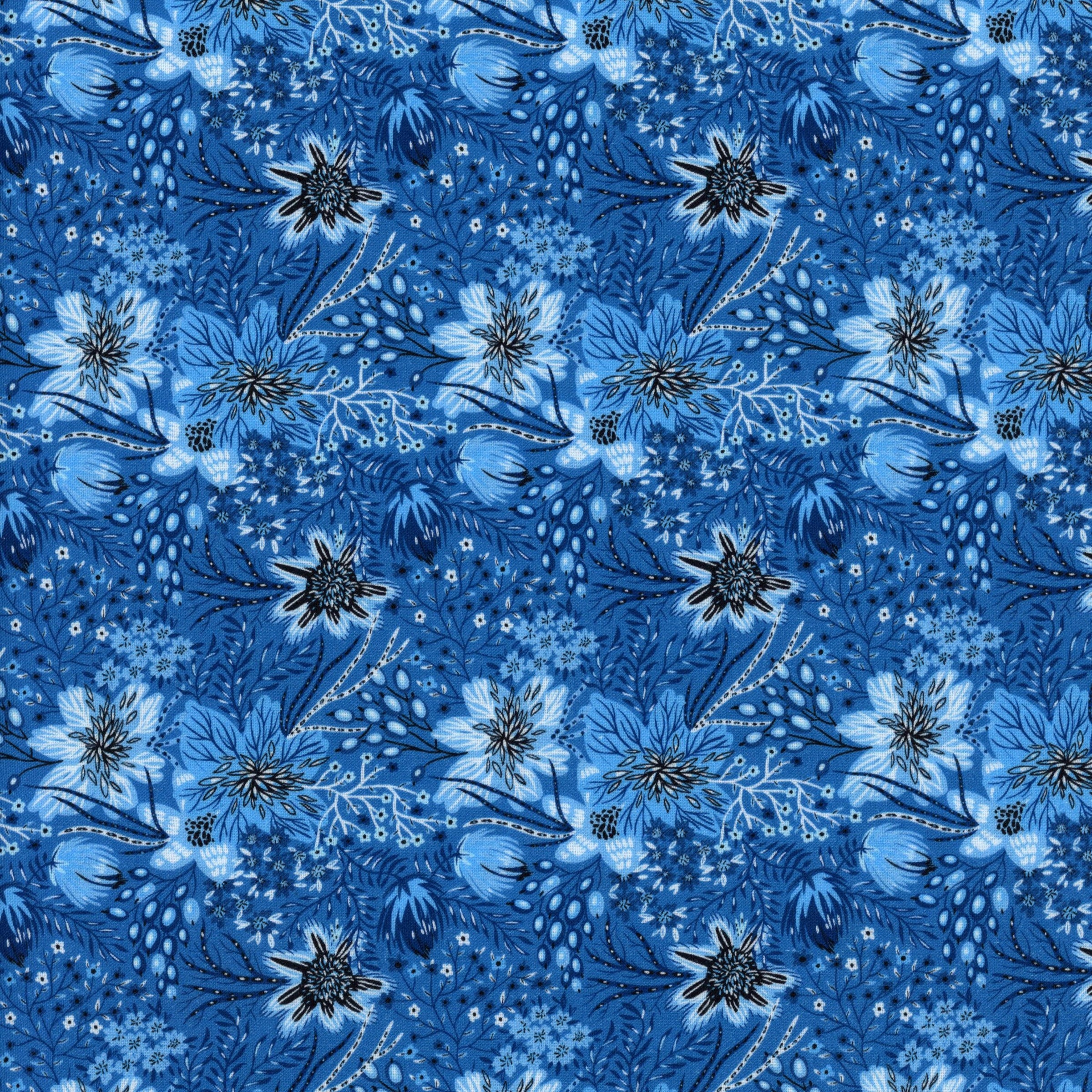 In The Beginning Fabrics - Whimsy - Patchwork and Quilting Fabric from Brown's Craft Shed (Tags: Fabric blue botanical Whimsy )