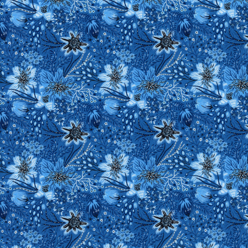 In The Beginning Fabrics - Whimsy - Patchwork and Quilting Fabric from Brown's Craft Shed (Tags: Fabric blue botanical Whimsy )