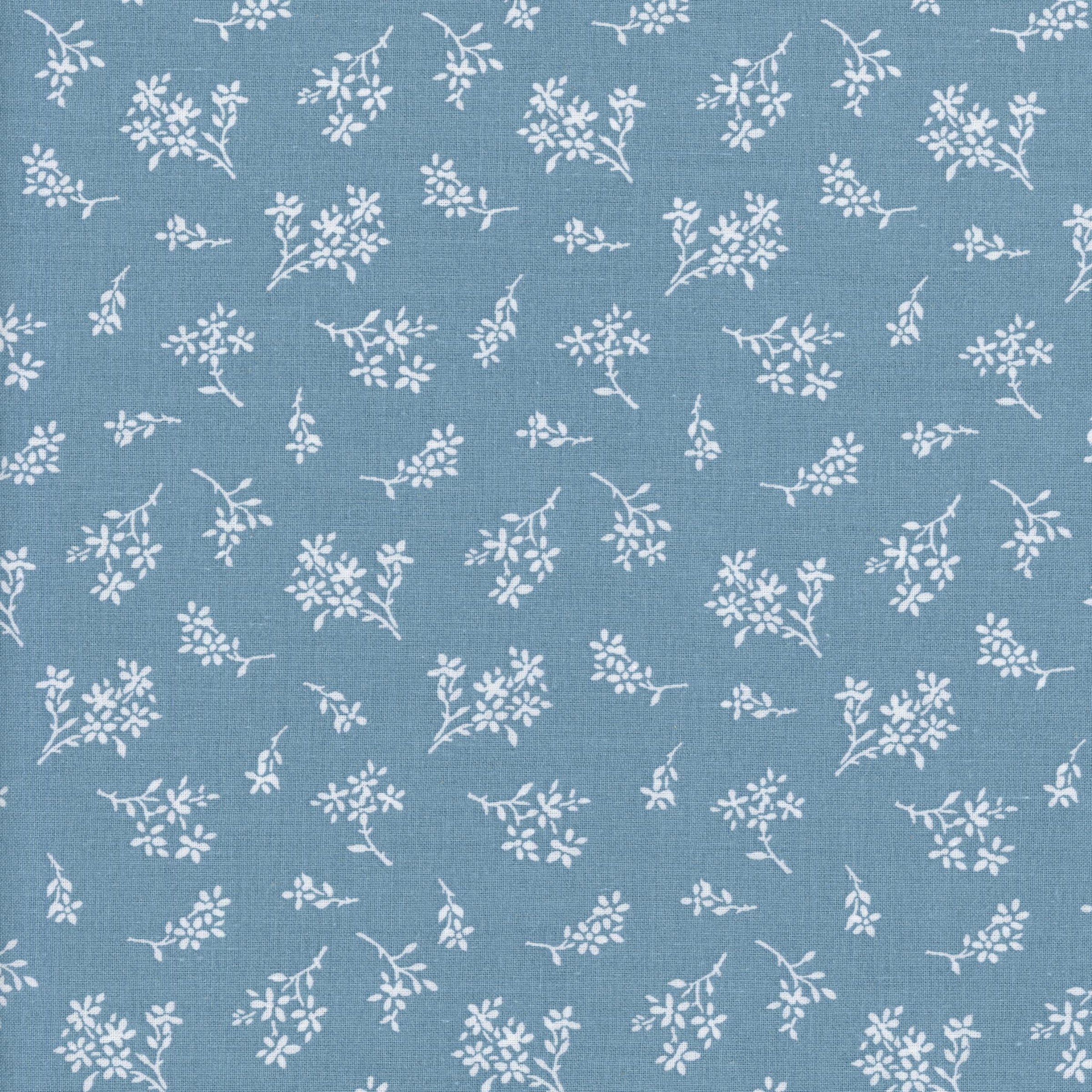 Sullivan's - Bouquet (Blue Ditsy) - Patchwork and Quilting Fabric from Brown's Craft Shed (Tags: Fabric blender blue cottage delicate ditsy ditsy floral flowers garden nature quilting cotton small scale Sullivan's white )