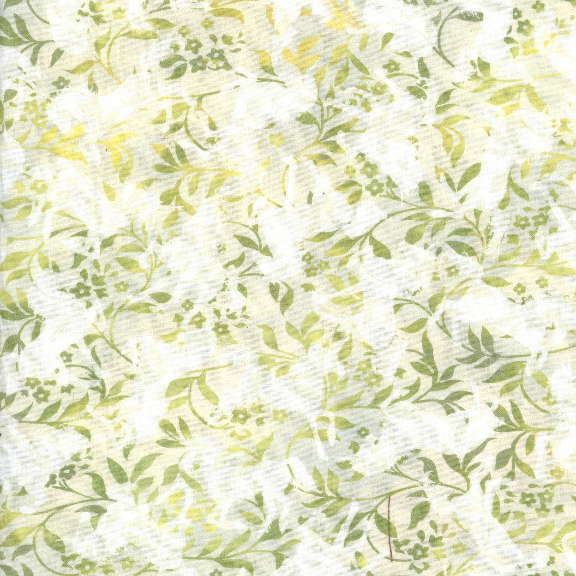 In The Beginning Fabrics - Unicorns - Patchwork and Quilting Fabric from Brown's Craft Shed (Tags: Fabric blender blenders cream Floral garden green nature Neutral soft Unicorns vines watercolour )