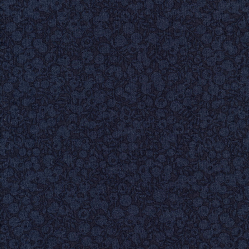 Liberty Fabrics Wiltshire Shadow Navy Blue - Patchwork and Quilting Fabric from Brown's Craft Shed (Tags: Fabric blue Floral )