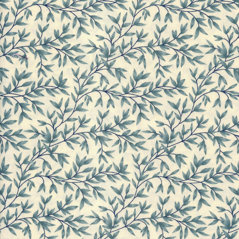 Makower UK Blue Willow Vines - Patchwork and Quilting Fabric from Brown's Craft Shed (Tags: Fabric blue cream garden Makower UK nature Neutral patterns plants vines )