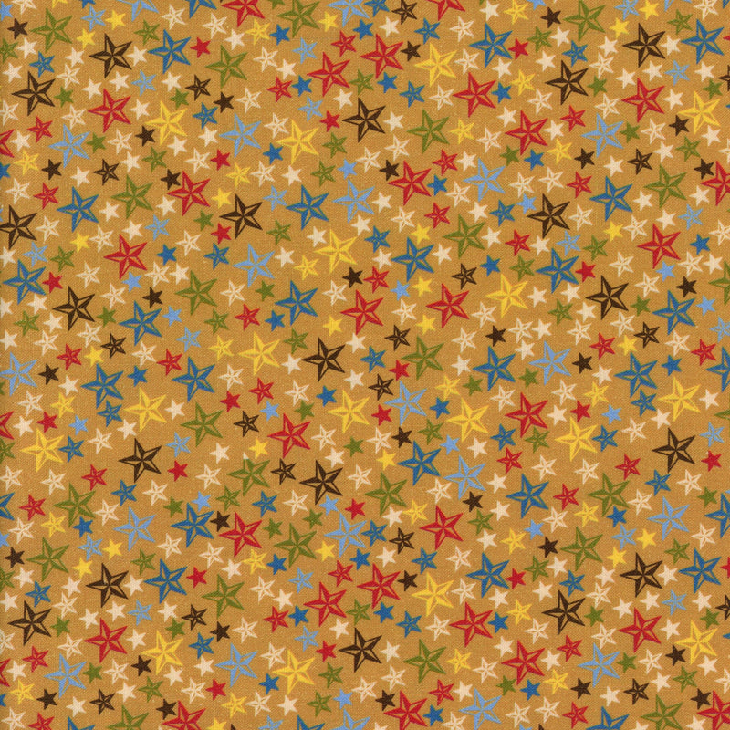 Midwest Textiles "Round Up" by River's Bend Studios - Patchwork and Quilting Fabric from Brown's Craft Shed (Tags: Fabric blue children green Midwest Textiles multicolour novelty patchwork playful quilting red River’s Bend Studios Round Up star Western )