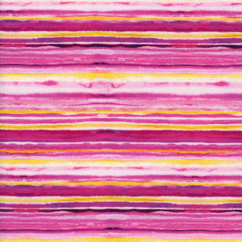 QT Fabrics Charlene - Patchwork and Quilting Fabric from Brown's Craft Shed (Tags: Fabric multi patchwork pink playful quilting Stripes watercolour )