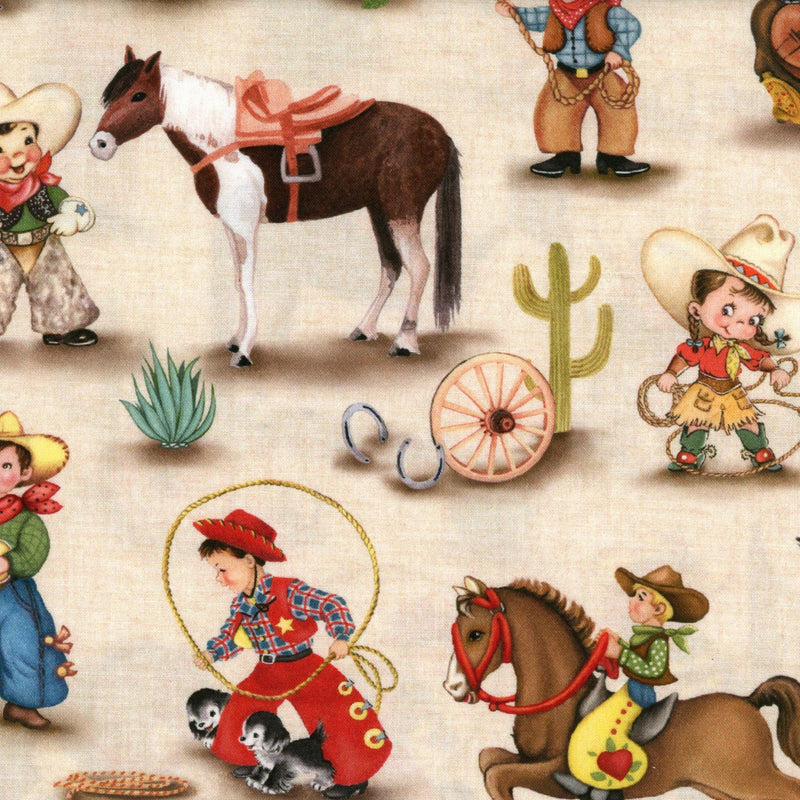 Kenard and Kenard Fabrics Rodeo Round Up - Patchwork and Quilting Fabric from Brown's Craft Shop (Tags: Fabric panel Western )