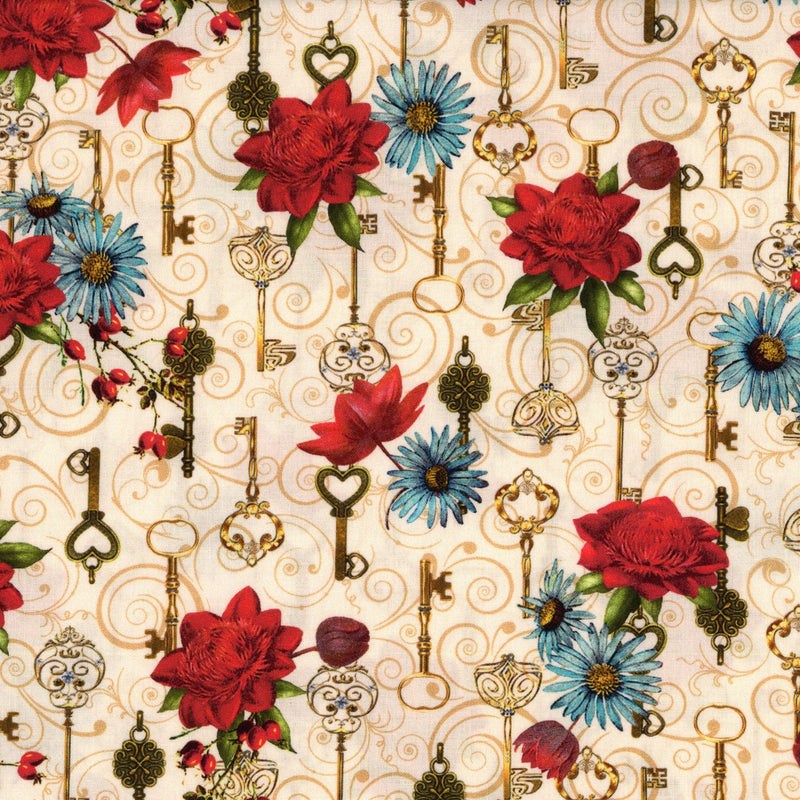 Robert Kaufman Secret Garden Natural