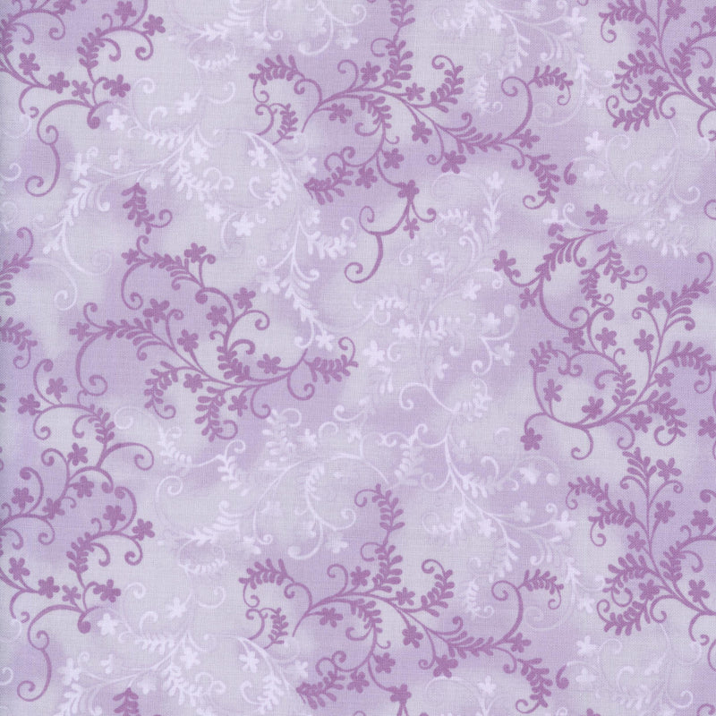 John Louden - Mystic Vine (Soft Lilac) - Patchwork and Quilting Fabric from Brown's Craft Shed (Tags: Fabric blender blenders Floral garden John Louden lilac Mystic Vine nature pastel patterns plants purple vines whimsical )